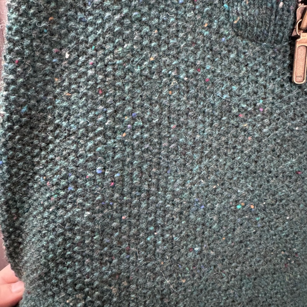 Orvis Forest Green Zip-Up Sweater - Picture 3 of 3